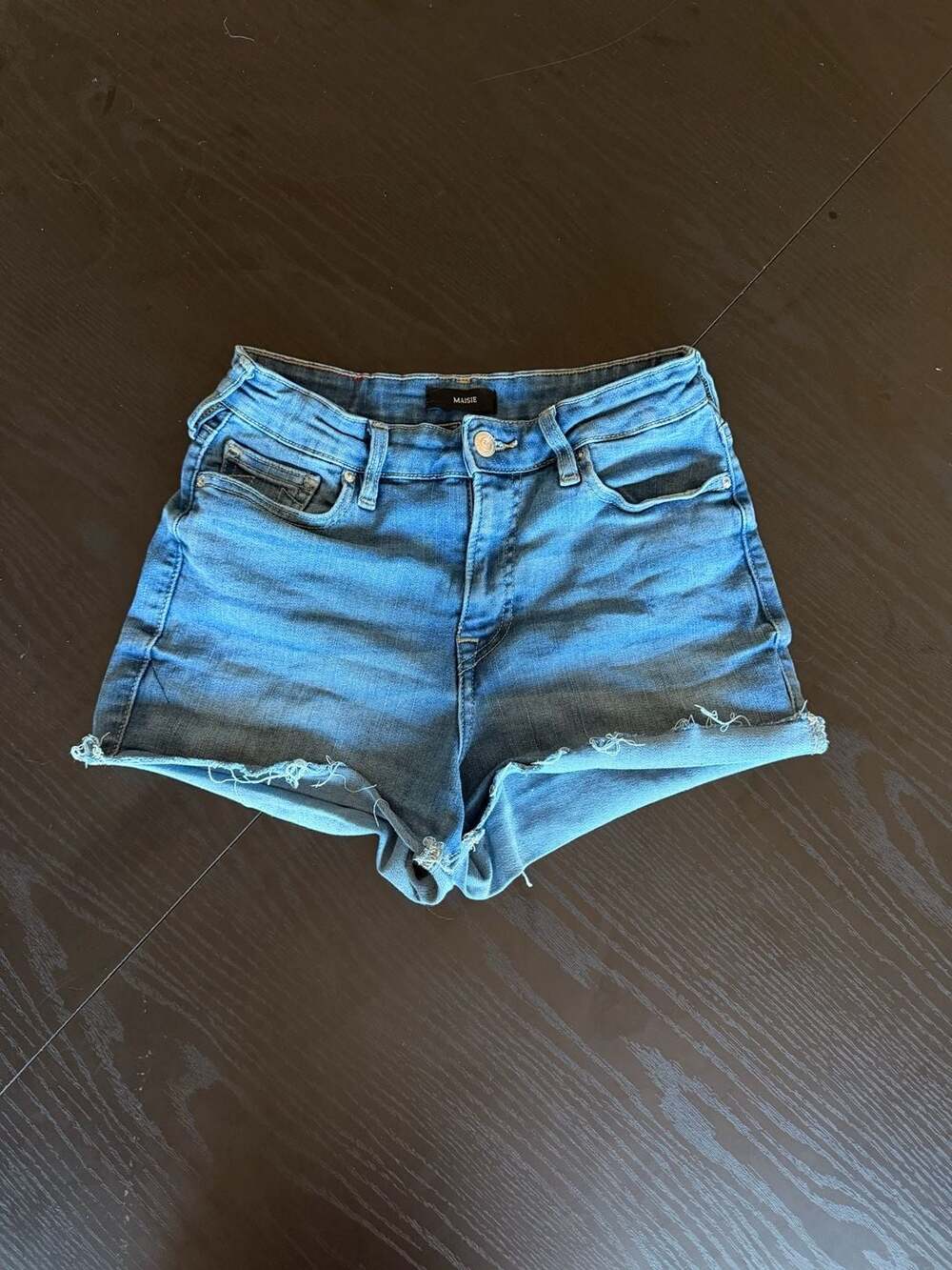 True Religion Maisie Raw Hem Denim Shorts